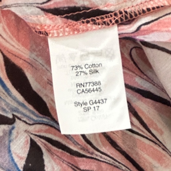J. Crew Factory Off the Shoulder Ruffled Marble Print Top Size XS - Picture 8 of 9